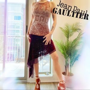 2001 Jean Paul Gaultier Vintage Abstract Constellation Celestial Logo Top